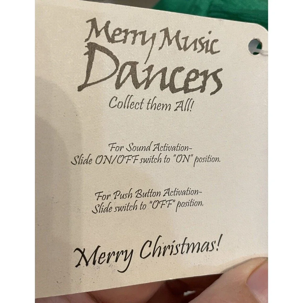 Gemmy Merry Music Dancers Santa Plays Jingle Bells Guitar Hippie Santa NWT 2000